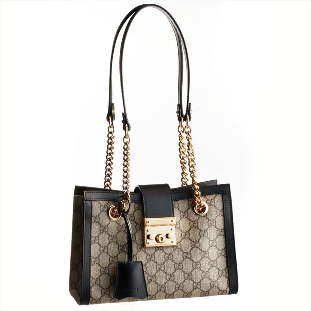 Gucci Shoulder Bag Strap Canvas Calfskin GG Pattern
